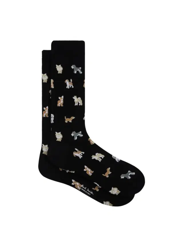 Paul Smith Men's Kyoto Dogs Crew Socks