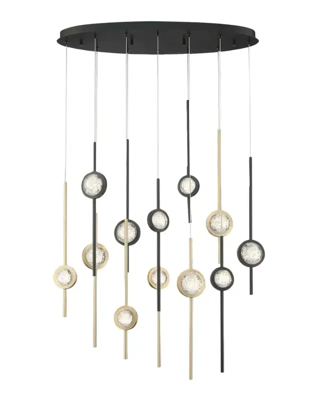 Eurofase Barletta 12-Light Chandelier - 37.5"