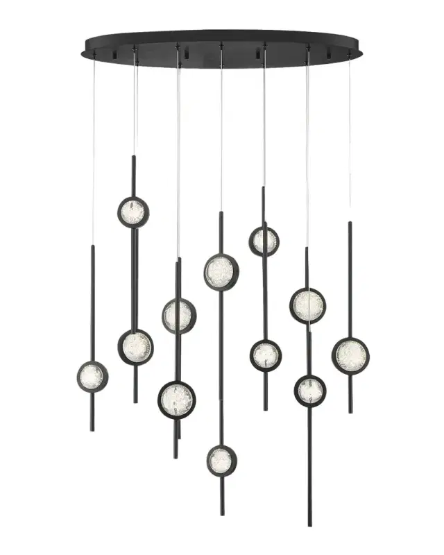 Eurofase Barletta 12-Light Chandelier - 37.5"