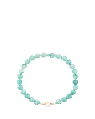 Emily P. Wheeler 18K Amazonite Oversized Heart Beads Necklace | Thumbnail 1