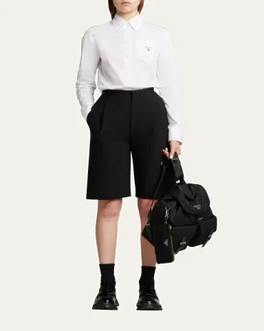 Prada Vela Medium Recycled Nylon Backpack | Thumbnail 5