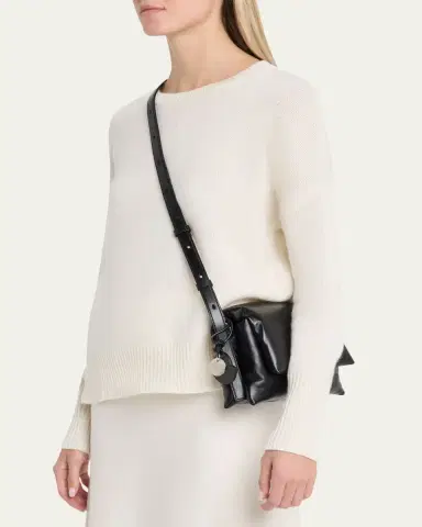 Moncler Small Leather Envelope Crossbody Bag | Thumbnail 2