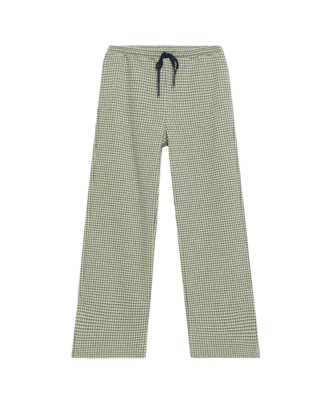 Marni Mini Check Jacquard Straight-Leg Pull-On Pants
