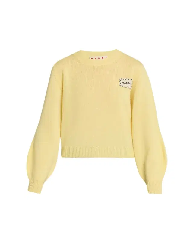 Logo Patch Cashmere Crewneck Sweater