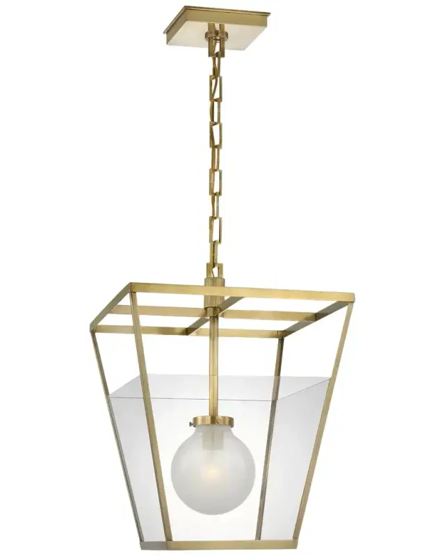 Visual Comfort Signature Illume Antiqued Brass Lantern