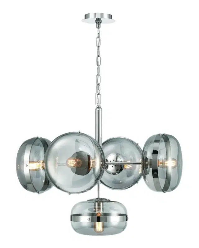 Eurofase Nottingham 5-Light Chandelier In Nickel