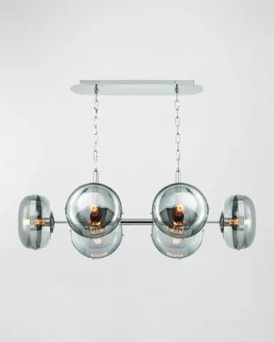 Eurofase Nottingham 6-Light Chandelier In Nickel | Thumbnail 2 Eurofase Nottingham 6-Light Chandelier In Nickel | Thumbnail 2