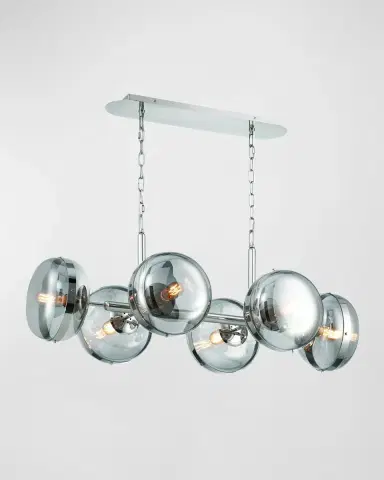 Eurofase Nottingham 6-Light Chandelier In Nickel | Thumbnail 3 Eurofase Nottingham 6-Light Chandelier In Nickel | Thumbnail 3