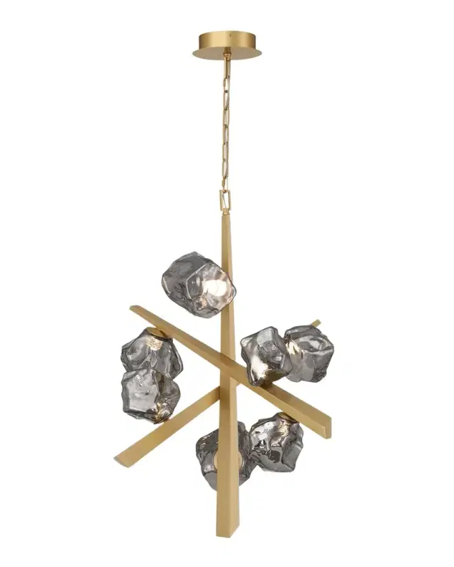 Eurofase Thorah 7-Light LED Golden Chandelier