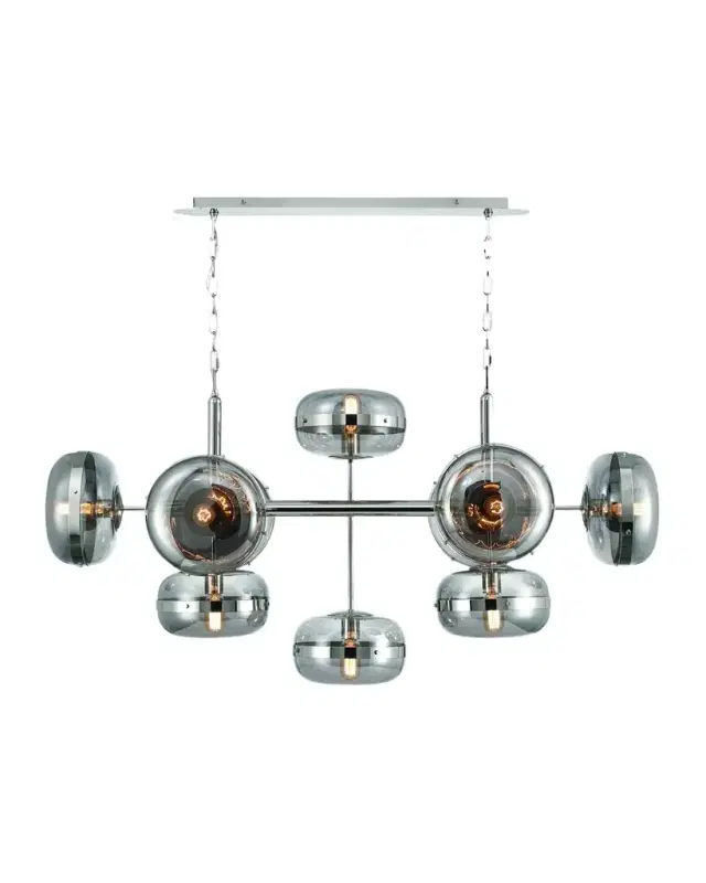 Eurofase Nottingham 10-Light Nickel Chandelier