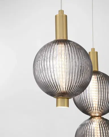 Eurofase Palmas 7-Light LED Golden Chandelier | Thumbnail 3 Eurofase Palmas 7-Light LED Golden Chandelier | Thumbnail 3