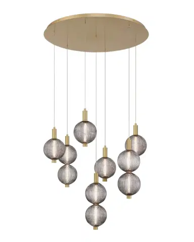 Eurofase Palmas 7-Light LED Golden Chandelier | Thumbnail 1 Eurofase Palmas 7-Light LED Golden Chandelier | Thumbnail 1