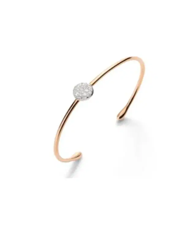 Pomellato Sabbia 18K Rose Gold White Diamond Small Bracelet