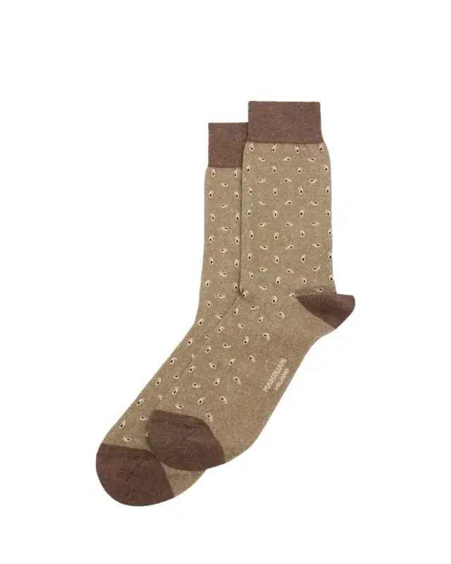 Marcoliani Men's Paisley-Print Crew Socks