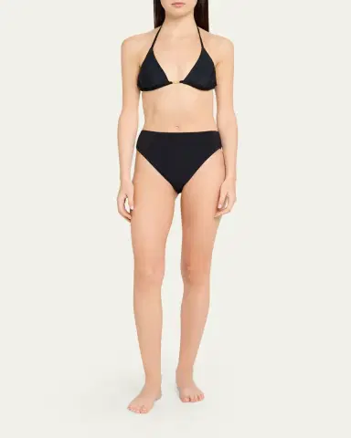 L'Agence Kristin Solid Triangle Bikini Top | Thumbnail 2 L'Agence Kristin Solid Triangle Bikini Top | Thumbnail 2