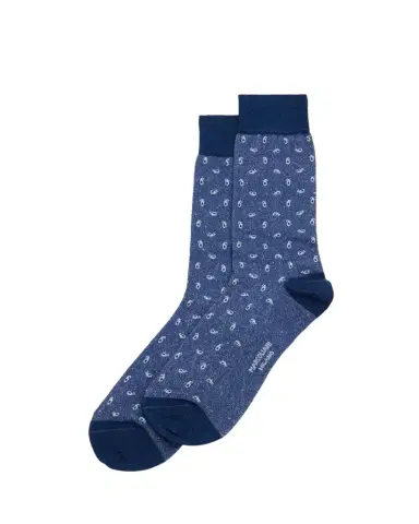 Marcoliani Men's Paisley-Print Crew Socks | Thumbnail 1