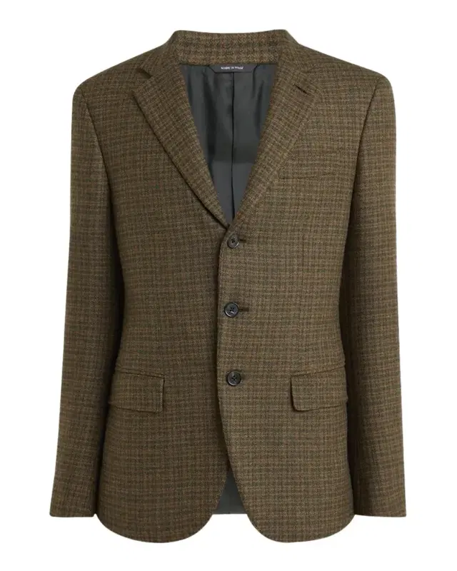 Loro Piana Men 's Torino Micro-Plaid Single-Breasted Sport Coat