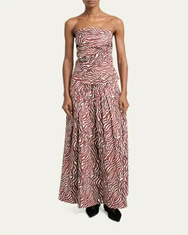 Proenza Schouler White Label Nessa Maxi Skirt in Poplin | Thumbnail 2 Proenza Schouler White Label Nessa Maxi Skirt in Poplin | Thumbnail 2