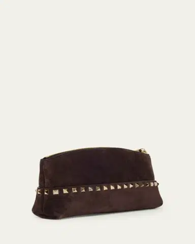 Valentino Garavani Rockstud Suede Wristlet Pochette | Thumbnail 3 Valentino Garavani Rockstud Suede Wristlet Pochette | Thumbnail 3