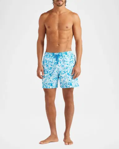 Vilebrequin Men's Abstract Turtles Swim Shorts | Thumbnail 2