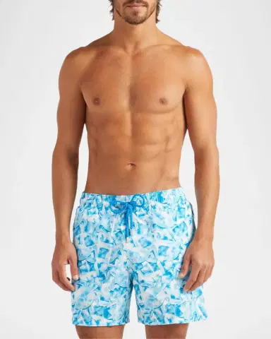 Vilebrequin Men's Abstract Turtles Swim Shorts | Thumbnail 4