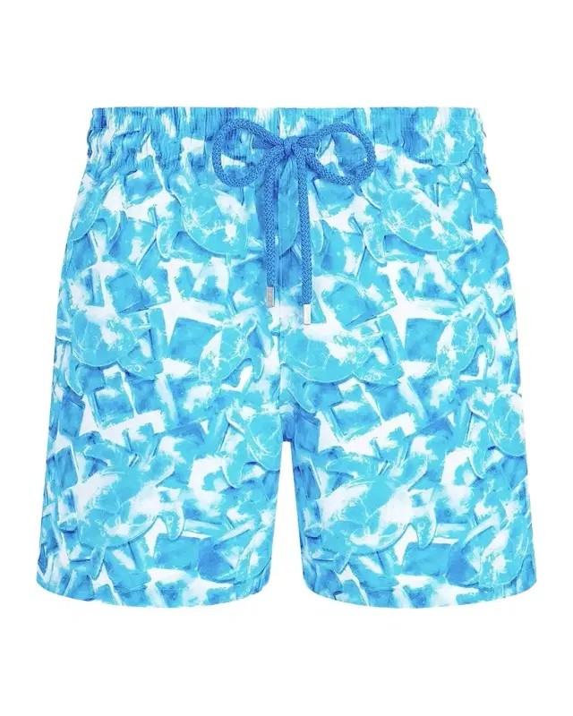 Vilebrequin Men's Abstract Turtles Swim Shorts