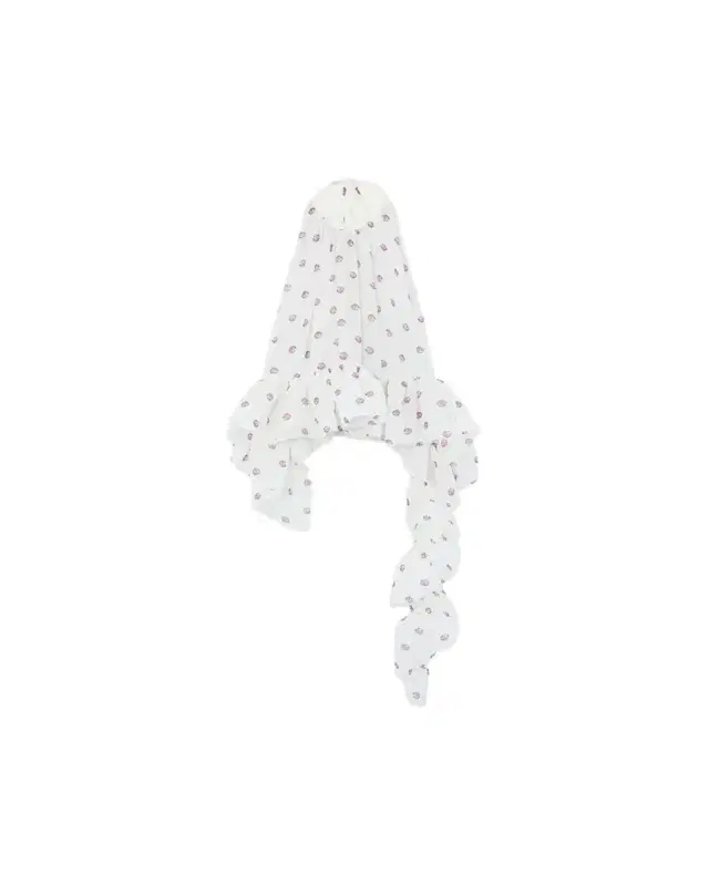 Liberowe Tamara Floral Silk Asymmetric Peplum Top