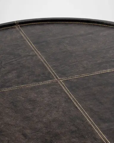 Regina Andrew Forte Leather Round Tray, Large | Thumbnail 3