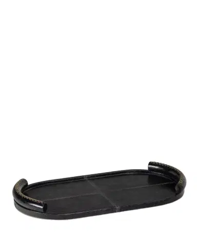 Regina Andrew Forte Leather Oval Tray | Thumbnail 1 Regina Andrew Forte Leather Oval Tray | Thumbnail 1