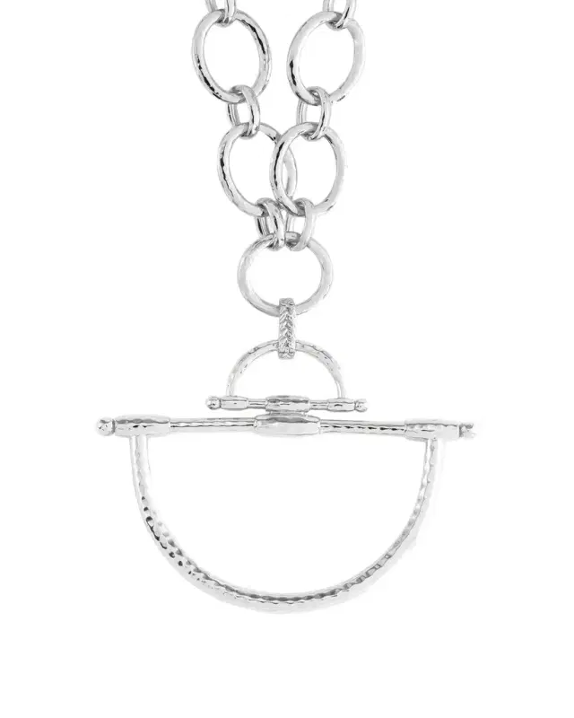 Anabel Aram Jewelry Cheval Bit Pendant, Silver