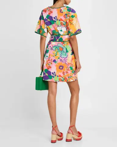 Frances Valentine Doris Floral-Print Cotton Mini Dress | Thumbnail 3