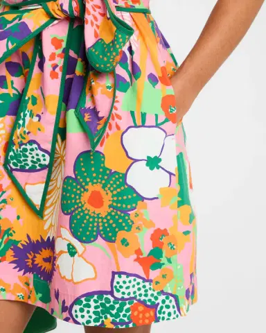 Frances Valentine Doris Floral-Print Cotton Mini Dress | Thumbnail 5