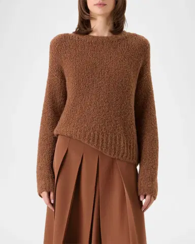 Akris Cashmere-Silk Boucle Knit Sweater | Thumbnail 6