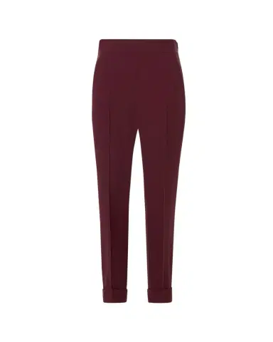 Akris Viscose-Crepe Tapered Leg Ankle Cuffed Pants | Thumbnail 1 Akris Viscose-Crepe Tapered Leg Ankle Cuffed Pants | Thumbnail 1