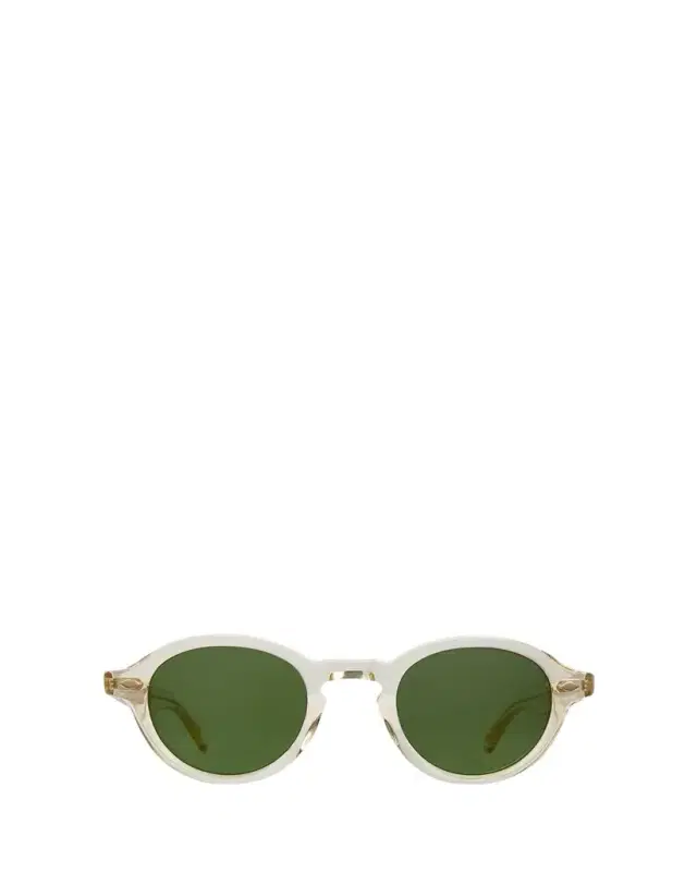 Garrett Leight Men's Flipper Acetate Round Sunglasses