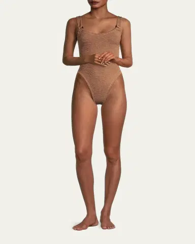 Hunza G Domino One-Piece Swimsuit | Thumbnail 2 Hunza G Domino One-Piece Swimsuit | Thumbnail 2