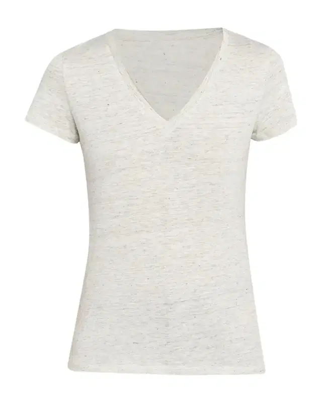 Majestic Filatures Short-Sleeve Stretch Linen Top