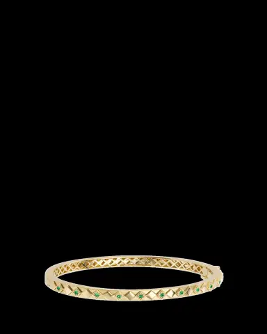 Orly Marcel 18K Ajna Bangle with Emeralds | Thumbnail 2