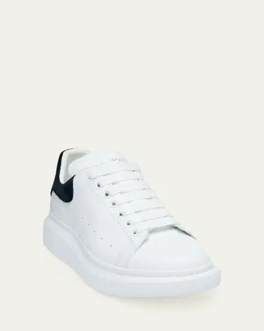 Alexander McQueen Men's Leather and Suede Oversized Sneakers | Thumbnail 3