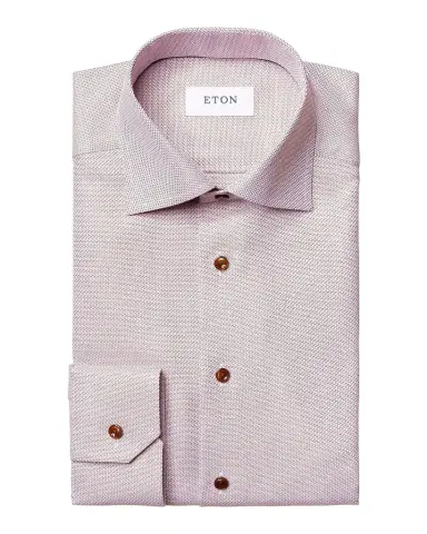 Eton Men 's Classic-Fit Cotton Textured Dress Shirt | Thumbnail 1 Eton Men 's Classic-Fit Cotton Textured Dress Shirt | Thumbnail 1