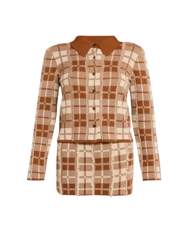 Guest in Residence Fringe Plaid Elle Shirt