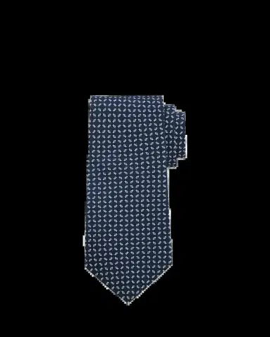Ralph Lauren Purple Label Men's Silk Micro-Geometric Tie | Thumbnail 2 Ralph Lauren Purple Label Men's Silk Micro-Geometric Tie | Thumbnail 2