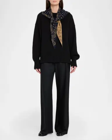 Guest In Residence The Wild Rag Silk-Blend Scarf | Thumbnail 2