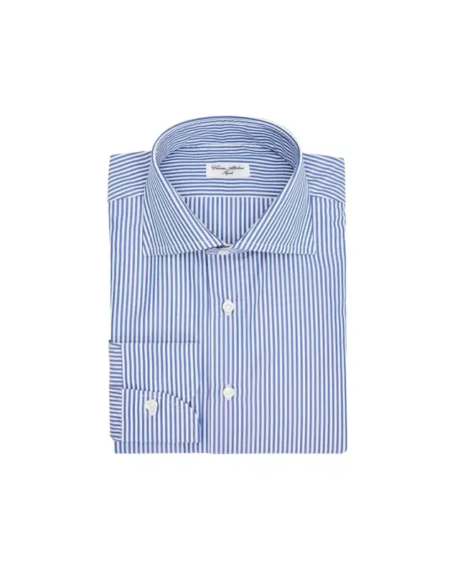 Cesare Attolini Men's Bengal Cotton Dress Shirt