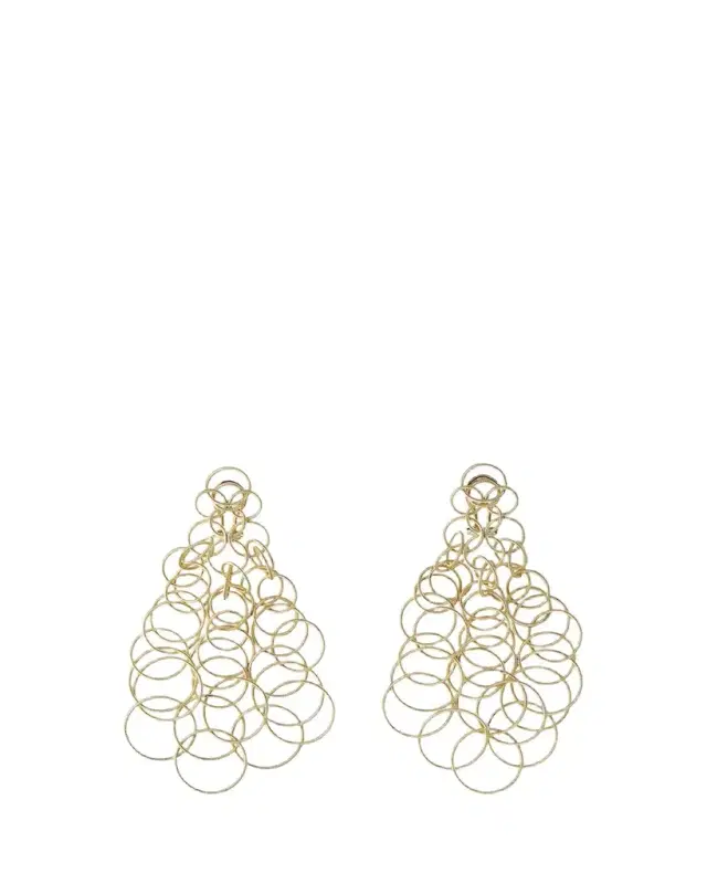 Buccellati Hawaii 18K Yellow Gold Earrings with Hand-Twisted Threads