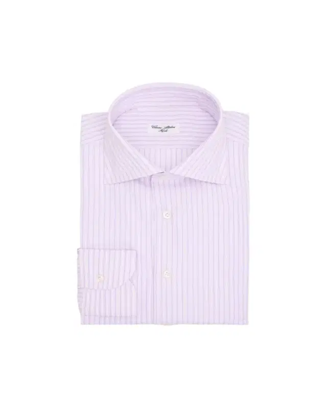 Cesare Attolini Men's Micro-Graph Check Dress Shirt
