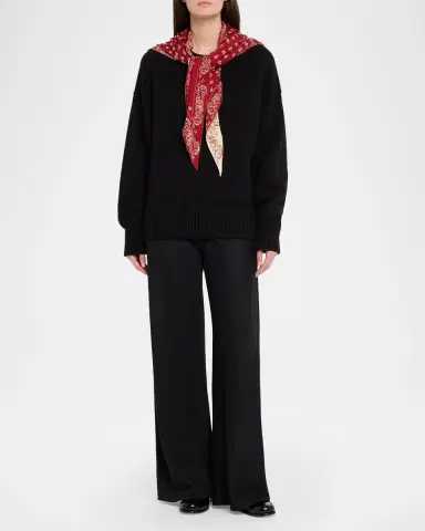 Guest In Residence The Wild Rag Silk-Blend Scarf | Thumbnail 2