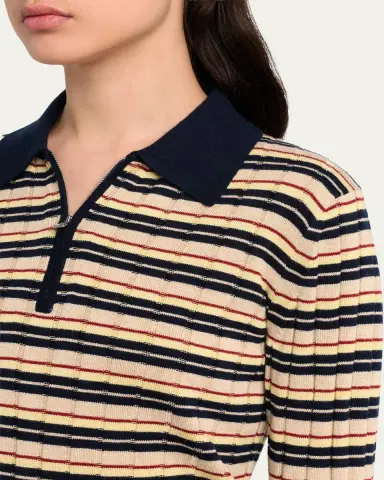 Guest In Residence Striped Track Polo | Thumbnail 5