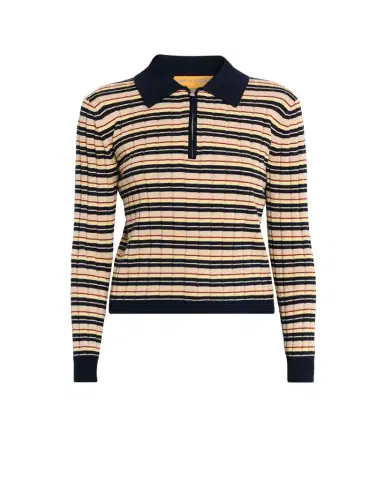 Guest In Residence Striped Track Polo | Thumbnail 1