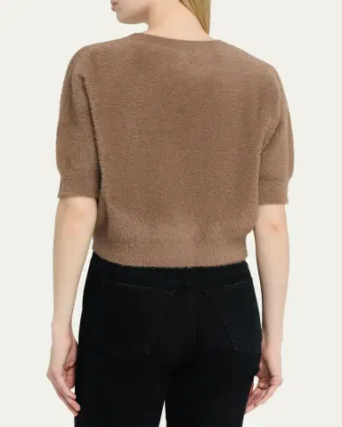L'Agence Guinevere Cropped Pullover | Thumbnail 3 L'Agence Guinevere Cropped Pullover | Thumbnail 3